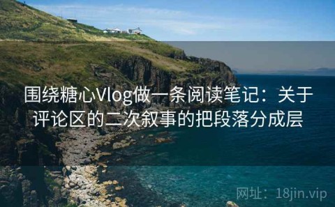 围绕糖心Vlog做一条阅读笔记：关于评论区的二次叙事的把段落分成层