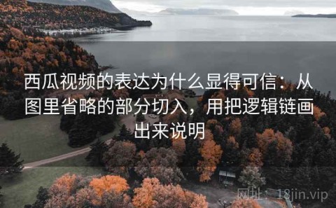 西瓜视频的表达为什么显得可信：从图里省略的部分切入，用把逻辑链画出来说明